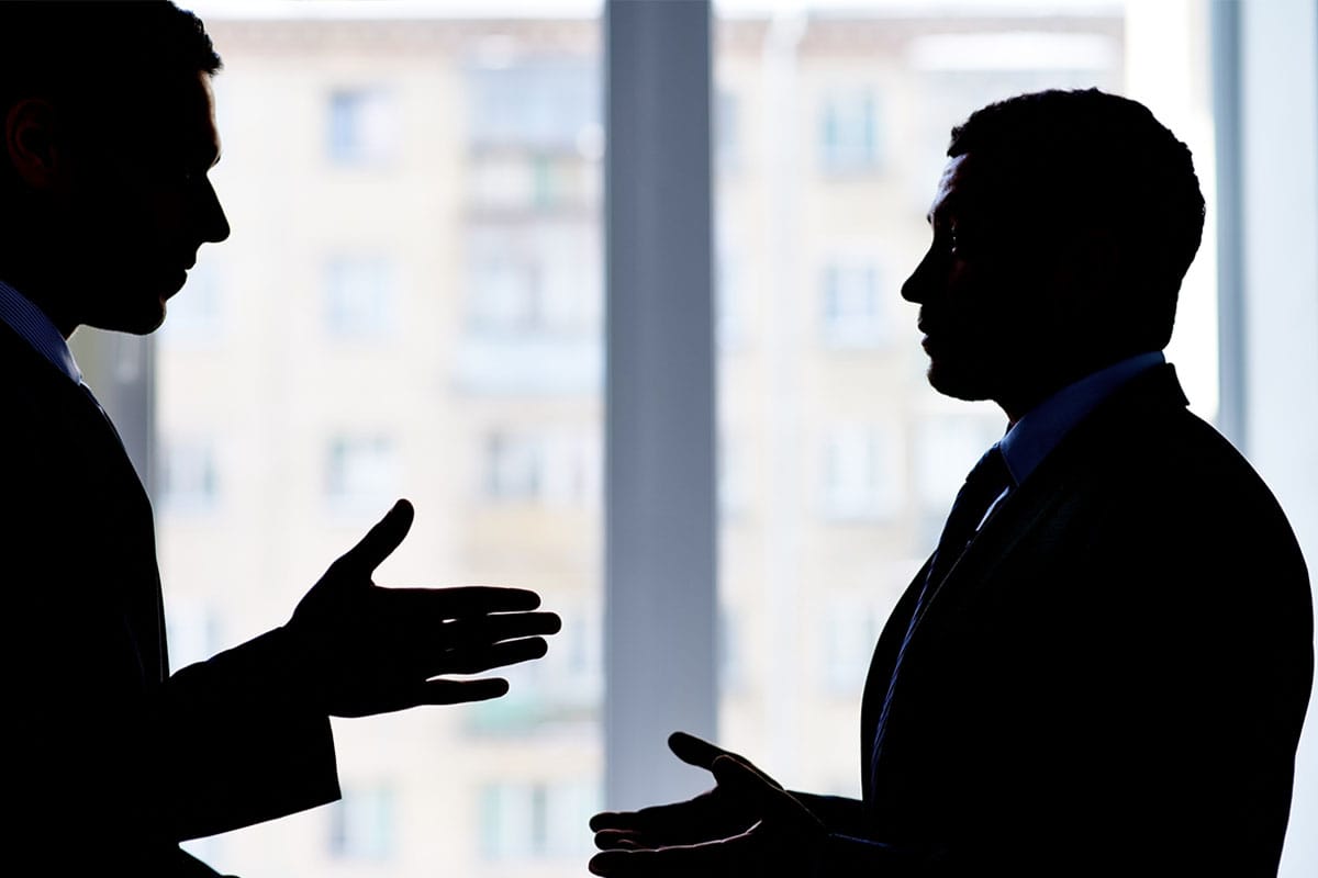 business partners having a messy dispute in Houston, TX